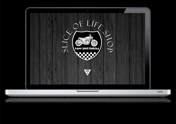 Site Slice of Life Shop Montpellier - Site vitrine et marchand + créa logo.