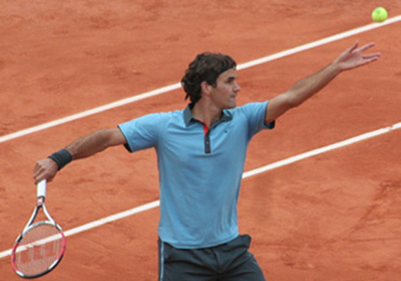 Roger Federer attending French Open in Roland Garros Stadium - Mark Cavendish winner on sprint of Stage Five of the Tour de France 2013 - Camille Lacourt press conference after the European Swimming Championships in Budapest - Beach Volley World Cup